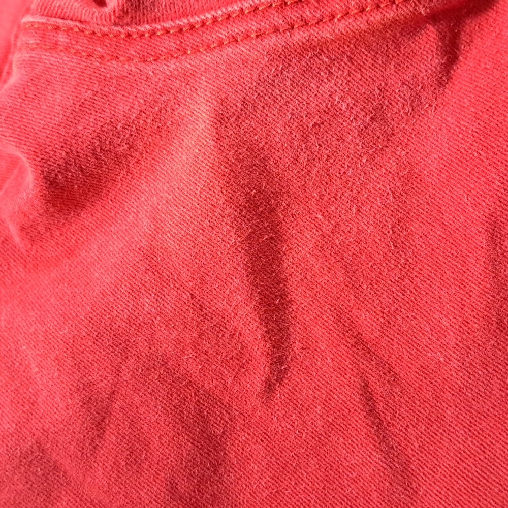 Love & Legend Red Stretch Denim Jean Capris / Shorts VG- 20 - Picture 11 of 13